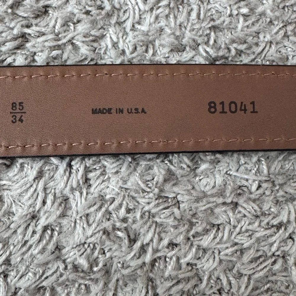 🔥 Allen Edmonds Men’s Cottonwood Red Brown Leather Belt Dress Belt – USA Made